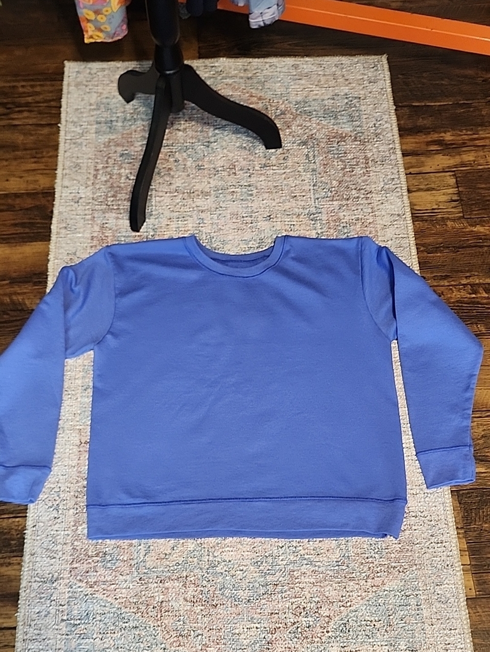 Hanes Crewneck Sweatshirt in Deep Periwinkle